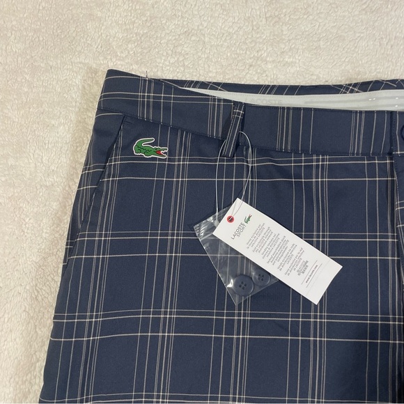 Lacoste Mens Twill Navy Blue Classic Fit Alligator Logo Shorts Size 40 - Picture 2 of 9